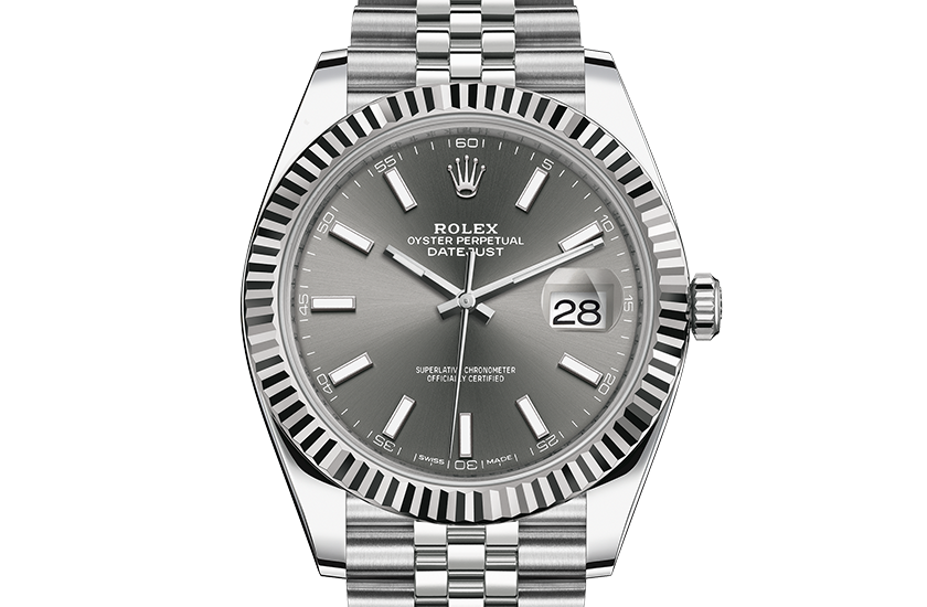 Rolex Datejust Oystersteel and white 